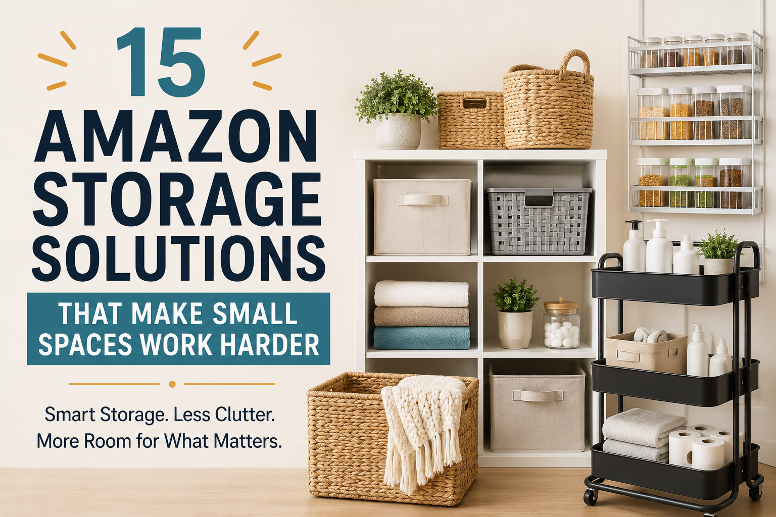 15 Amazon Storage Solutions That Make Small Spaces Work Harder